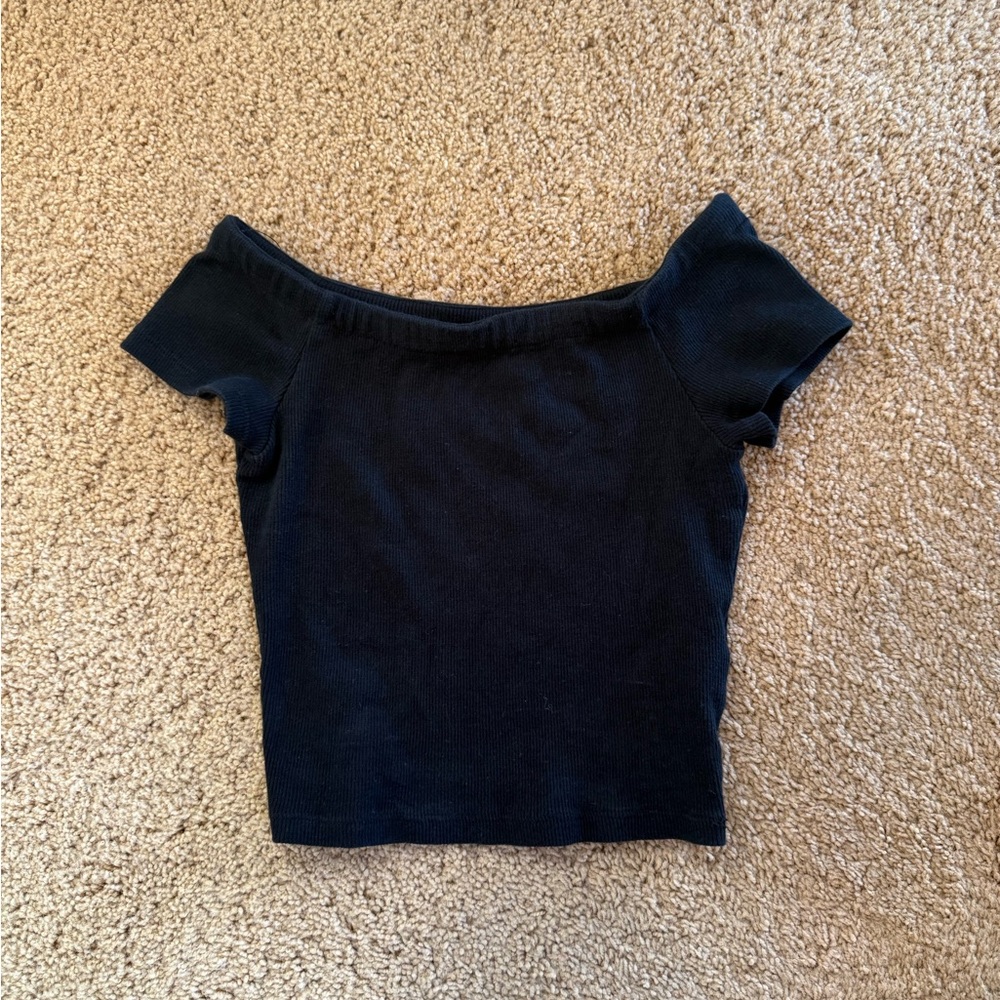 Black Off-Shoulder Top